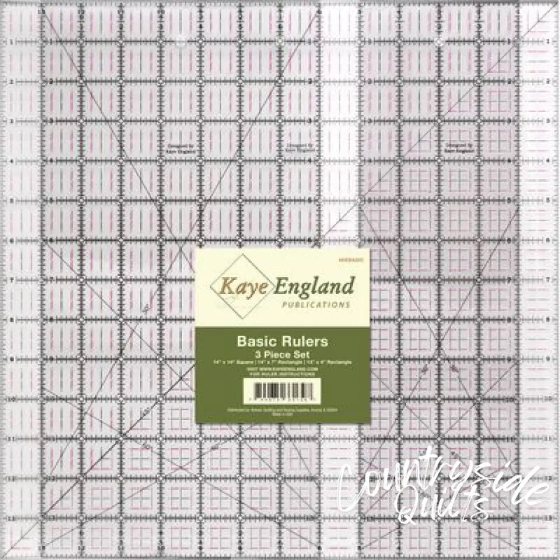 Kaye England Basic Set of Rulers KEBASIC