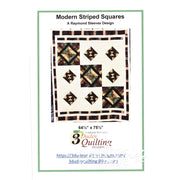Modern Striped Squares Quilt Pattern 739406408782