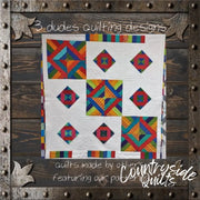 Modern Striped Squares Quilt Pattern 739406408782