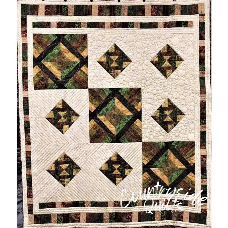 Modern Striped Squares Quilt Pattern 739406408782