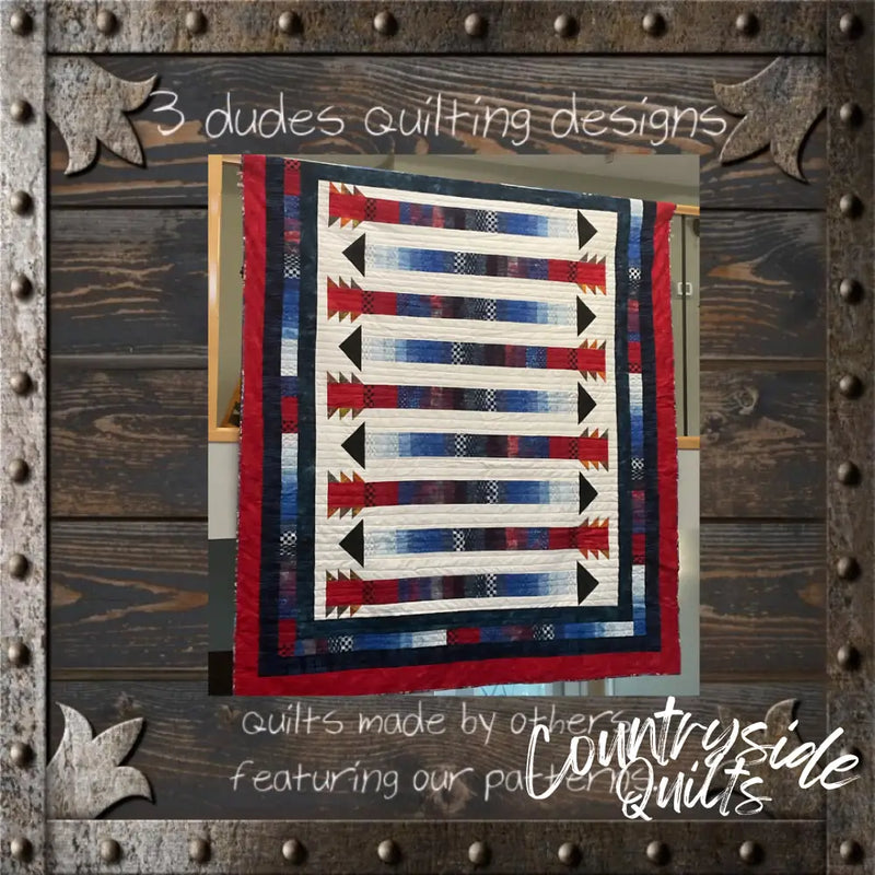 Nine Arrows Quilt Pattern 85035 3DQ6968