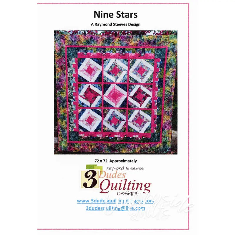 NINE STARS QUILT PATTERN Quilt Pattern 85035 3DQ6967