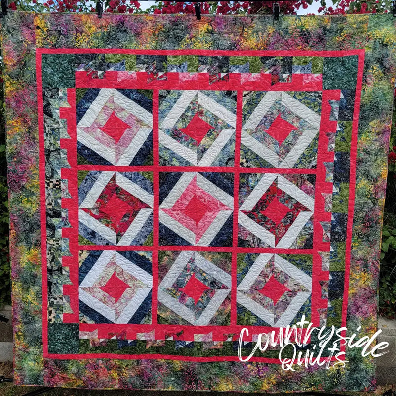 NINE STARS QUILT PATTERN Quilt Pattern 85035 3DQ6967