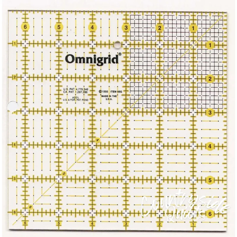 Omnigrid Ruler 6 1/2in x With Grid Notions CDS-OG65G