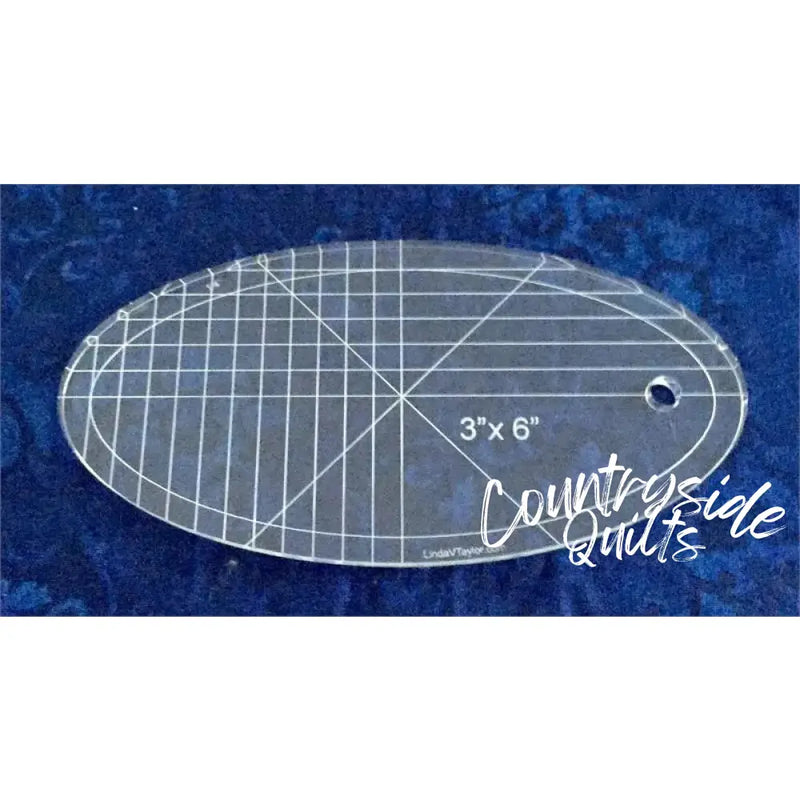 Oval Template 3’’ x 6’’ TMP-032