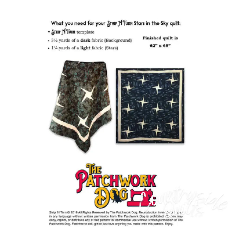 The Patchwork Dog Strip N Turn - Stars in the Sky