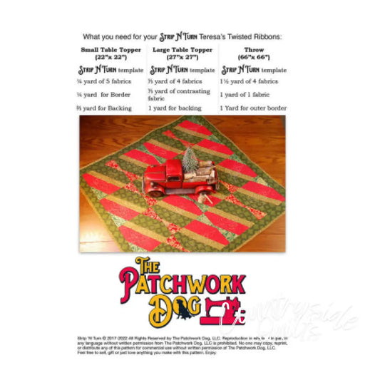 The Patchwork Dog Strip N Turn - Twisted Ribbons