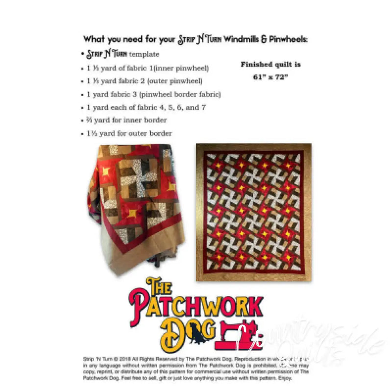 The Patchwork Dog Strip N Turn - Windmills & Pinwheels