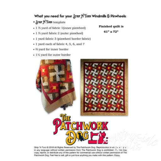 The Patchwork Dog Strip N Turn - Windmills & Pinwheels
