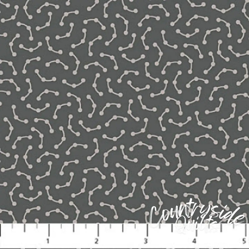 Patrick Lose Fabrics - Neutrality - Dotted Arcs - Stormy