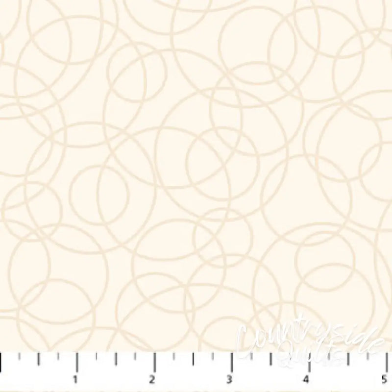 Patrick Lose Fabrics - Neutrality - Tangles Circles - Ivory