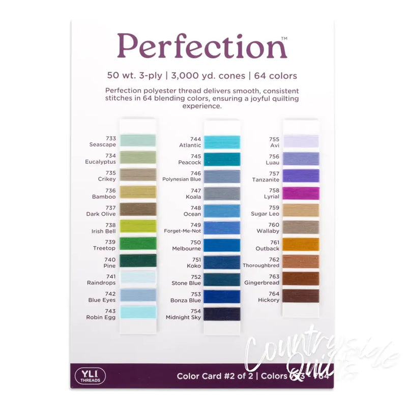 Perfection Color Card No. 2 Thread 14-9-2