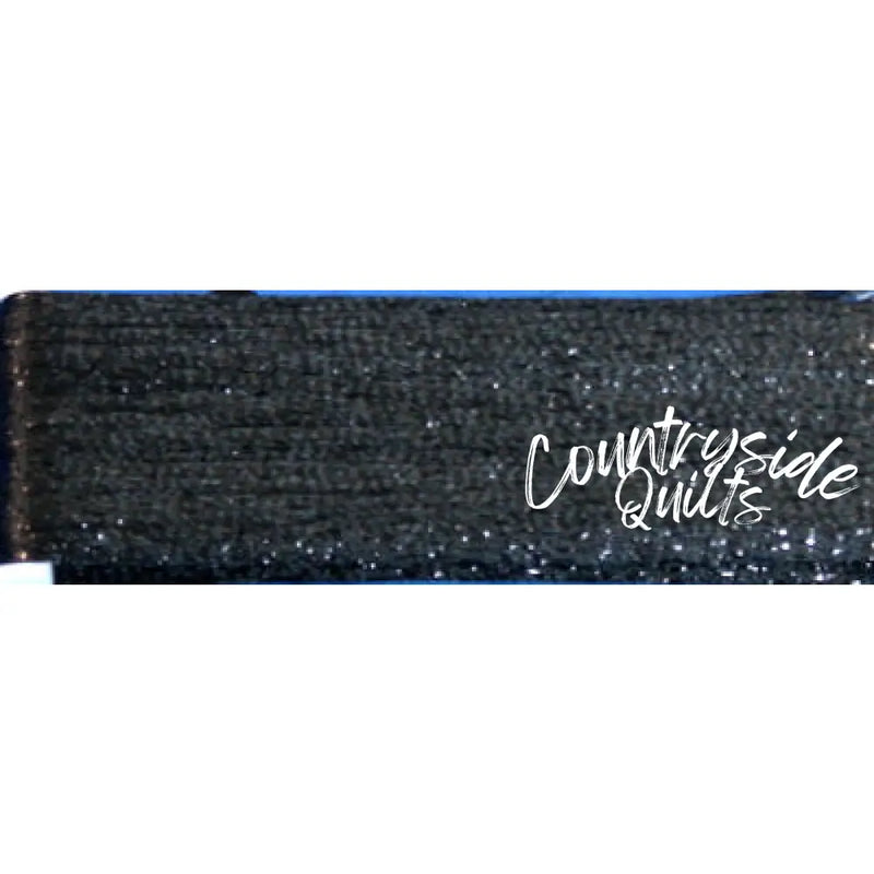 RibbonFloss Shimmer (Rayon/Metallic) #034 - Black/Black