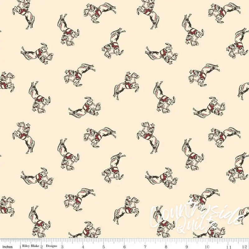 Riley Blake Designs Cowboys Cowboy Cream 44’’