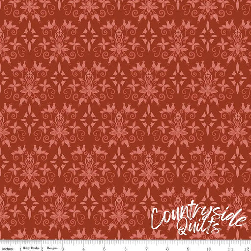 Riley Blake Designs Curated Blooms Damask Auburn 44’’