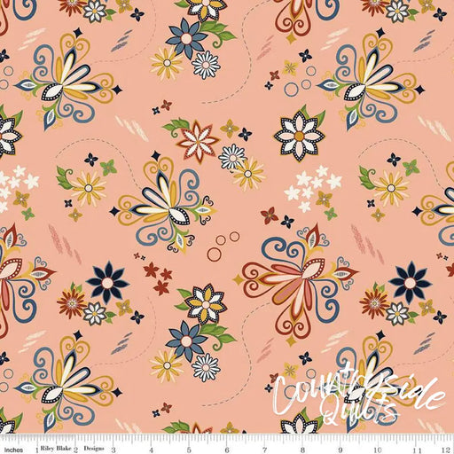 Riley Blake Designs Curated Blooms Dance Blush 44’’