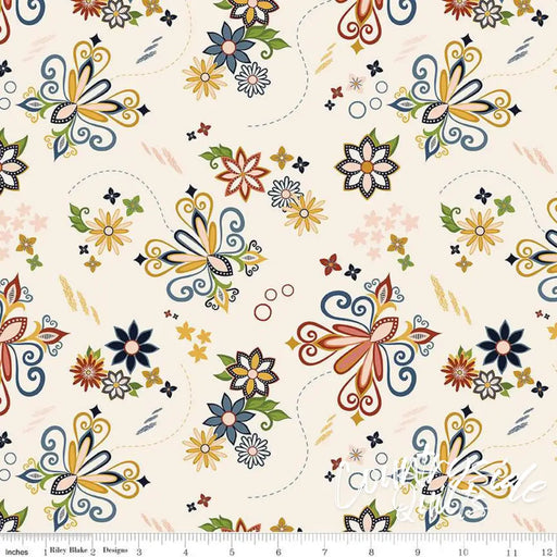 Riley Blake Designs Curated Blooms Dance Cream 44’’