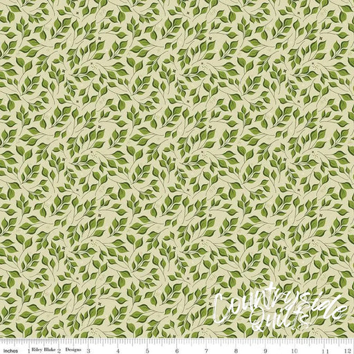 Riley Blake Designs Curated Blooms Leaves Light Olive