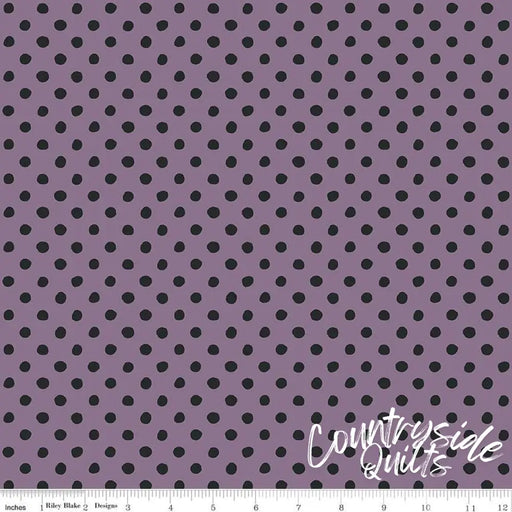 Riley Blake Designs - Trick or Treat Dots Plum 44’’ / 45’’
