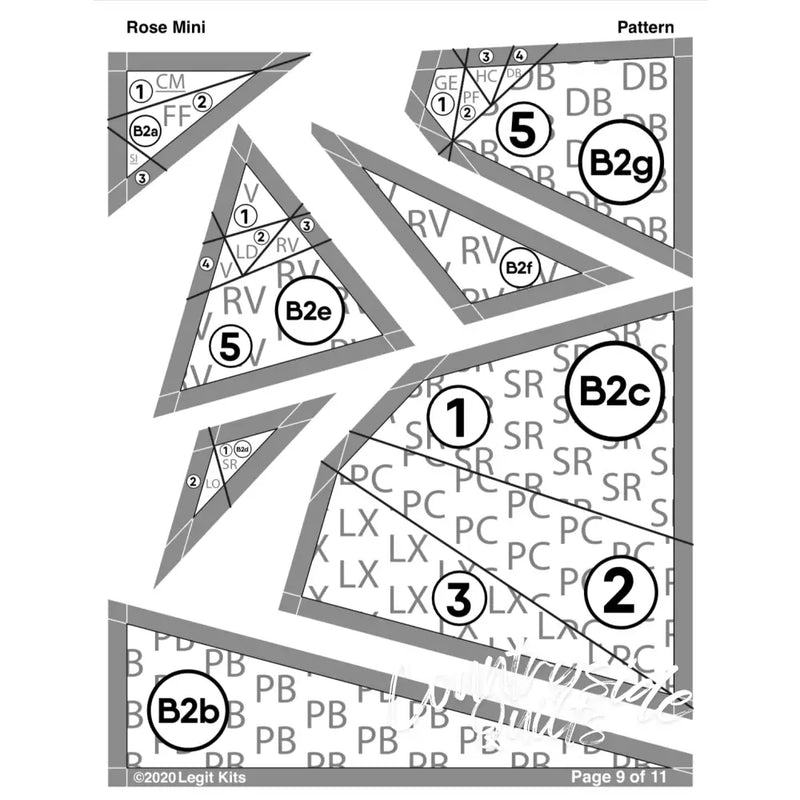 Rose Mini Quilt Kit QK008