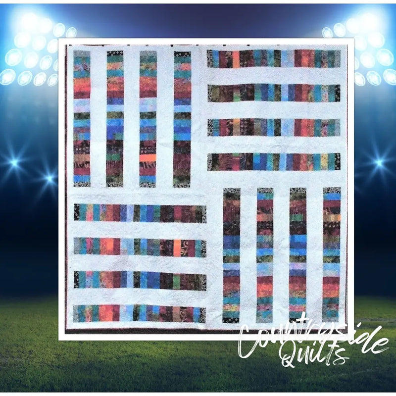 Scrappy Modern Stripes Quilt Pattern 739406408836