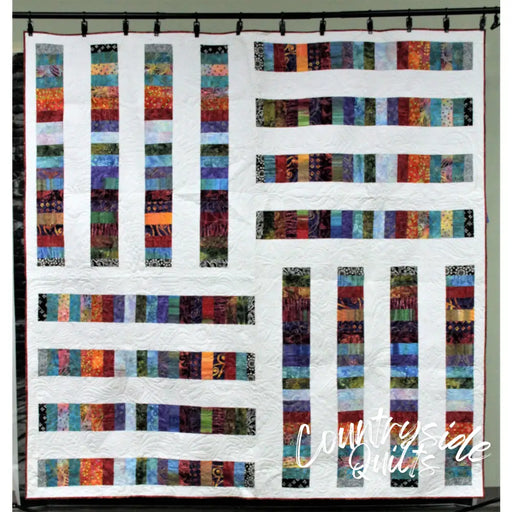 Scrappy Modern Stripes Quilt Pattern 739406408836