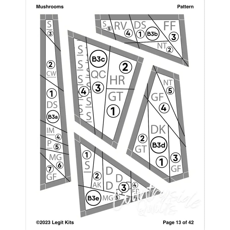 Shrooms Quilt Kit QK047