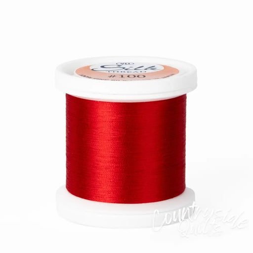 Silk #100 - 202 Bright Red Spool Thread 202-10-202