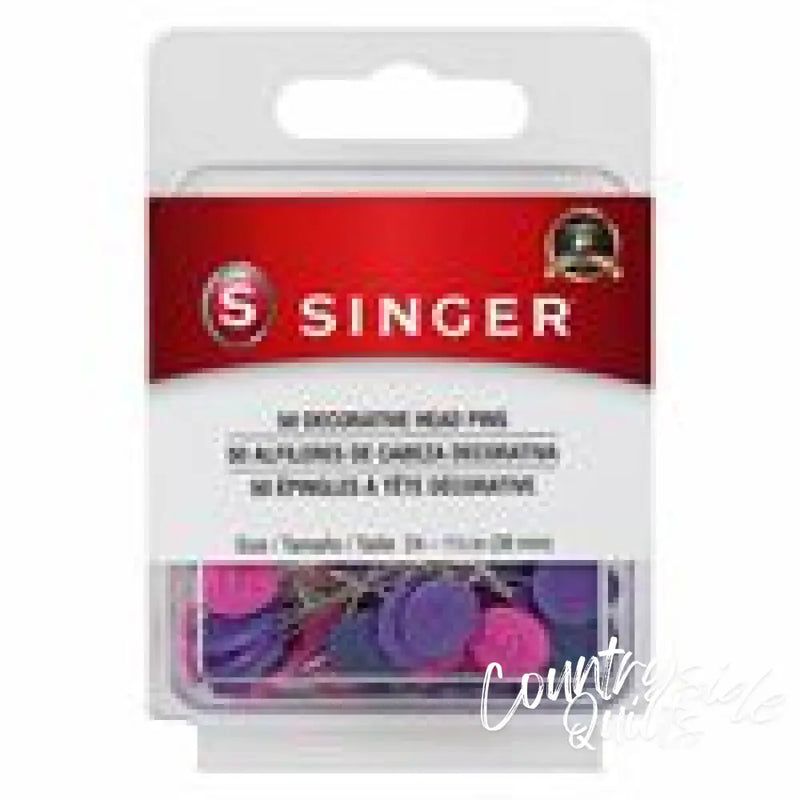 Singer Decorative Head Pins Size 24 1-1/2in S00109