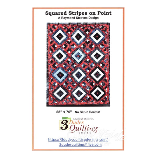 Squared Stripes on Point Quilt Pattern 739406408935