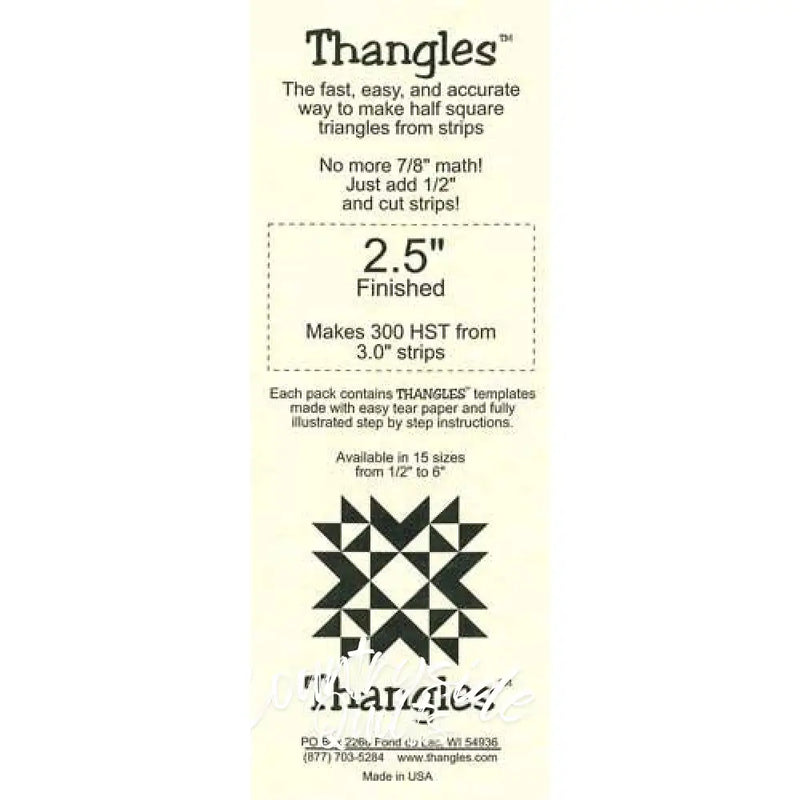 Thangles - 2.5 Finished THAN25F