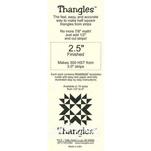 Thangles - 2.5 Finished THAN25F