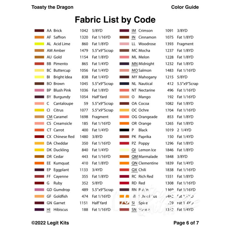 Toasty the Dragon Pattern PT037