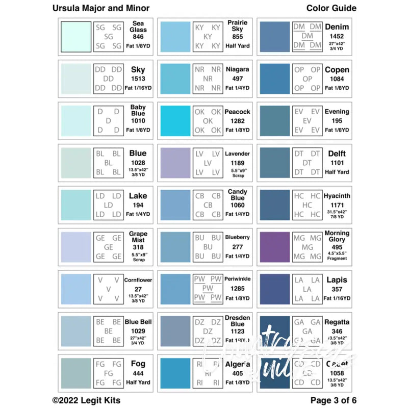 Ursula Major & Minor Quilt Kit QK029