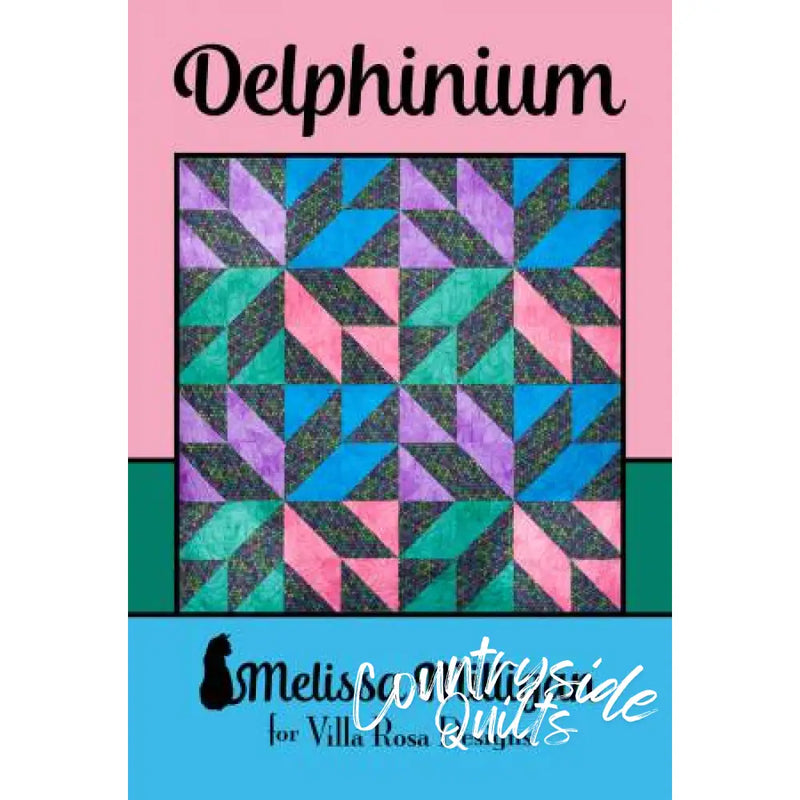Villa Rosa Designs - Delphinium - Post Card Quilt Pattern