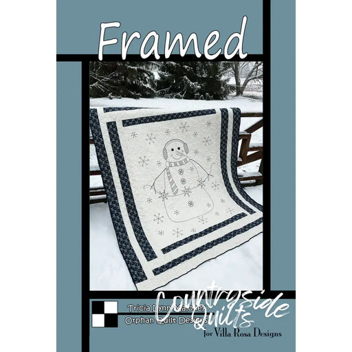 Villa Rosa Designs - Framed - Post Card Quilt Pattern framed