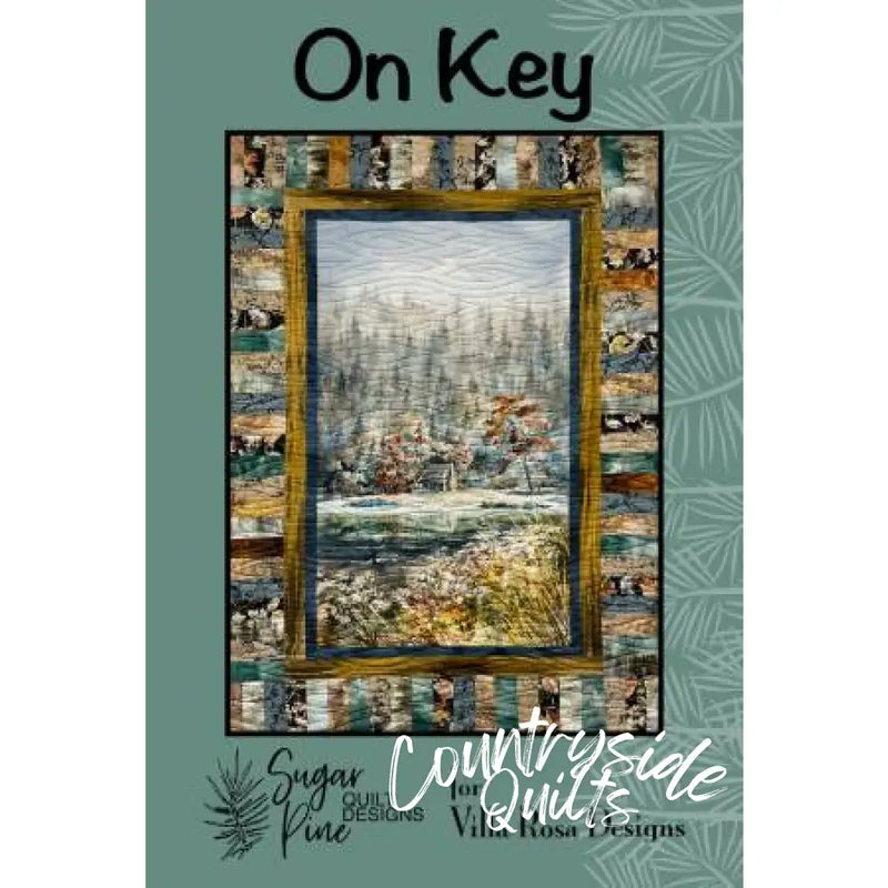 Villa Rosa Designs - On Key - Post Card Quilt Pattern onkey