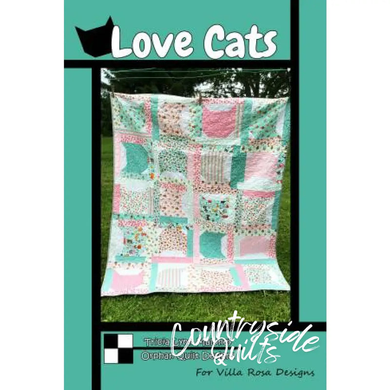 Villa Rosa Designs - Love Cats - Post Card Quilt Pattern