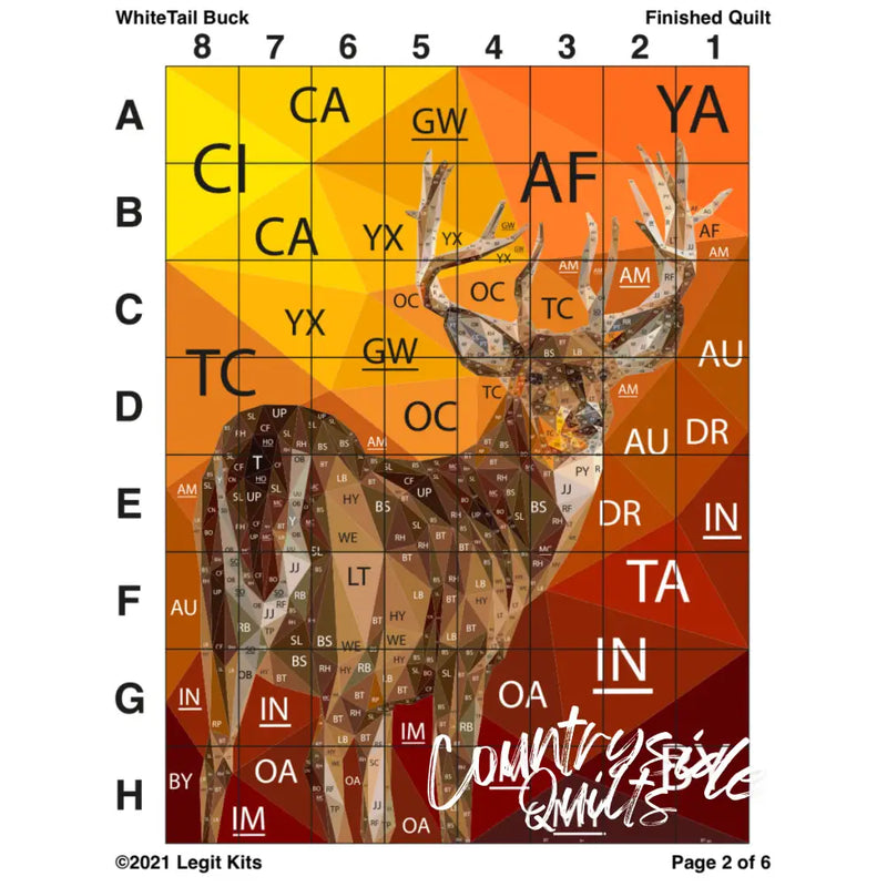 White Tail Buck Pattern PT021