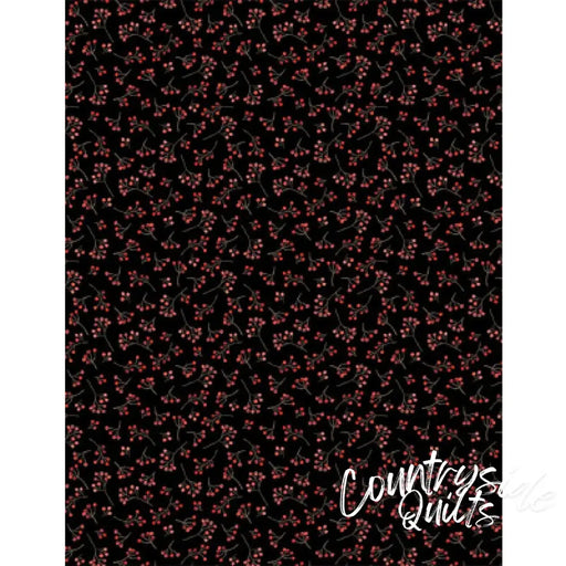 Wilmington Prints Autumn Day berries black ADBB001