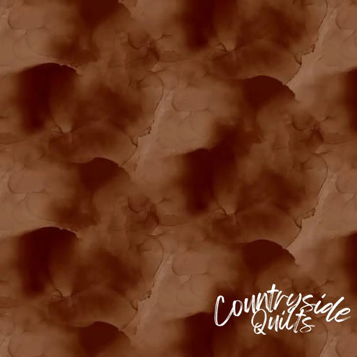 Wilmington Prints Watercolor Texture 108in Wide Back Brown